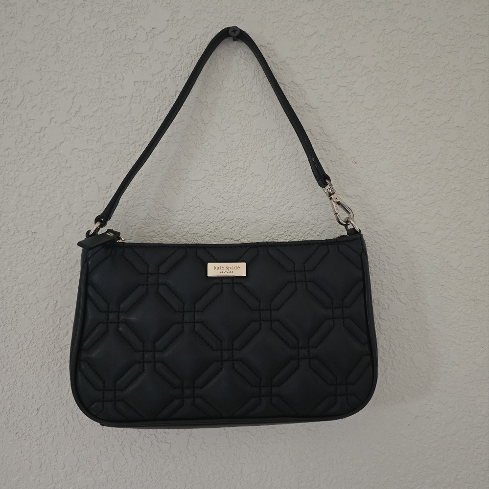 Kate Spade Black Quilted Mini Bag